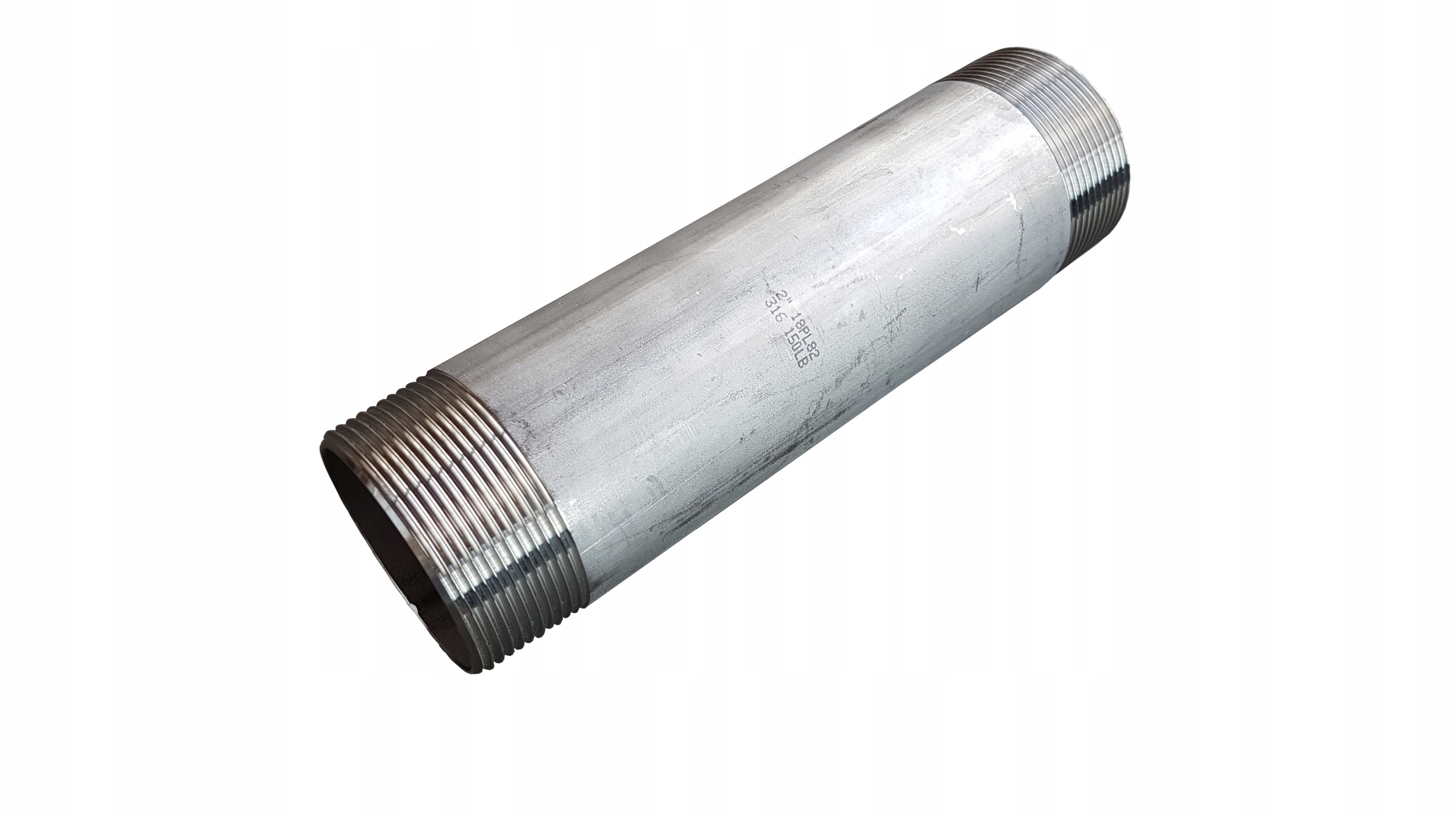 Vsuvka z nehrdzavejúcej ocele 11/2 "L = 200 mm, obojstranná 20 cm