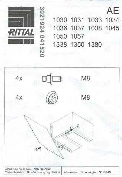 INŠTALÁCIA A KONTROLNÉ SKRINKY 1033500 RITTAL