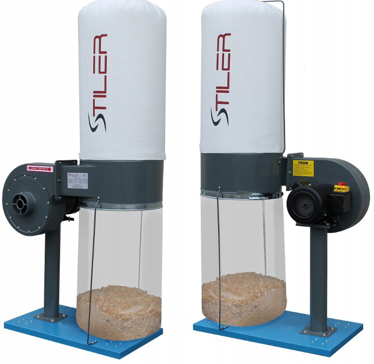 Odsávač pilín Stiler 1000 m³/h 0,75 kW