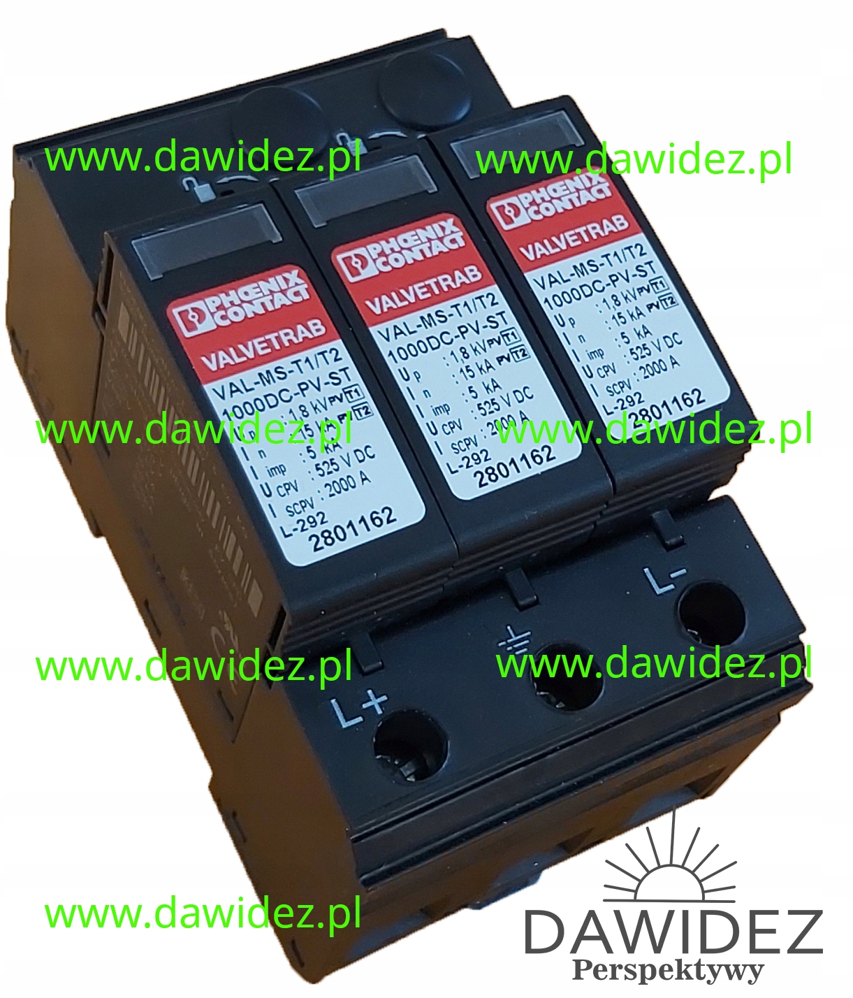 OBMEDZOVAČ PREPÄTIA 1000V dc 1 + 2 pre fotovoltaiku