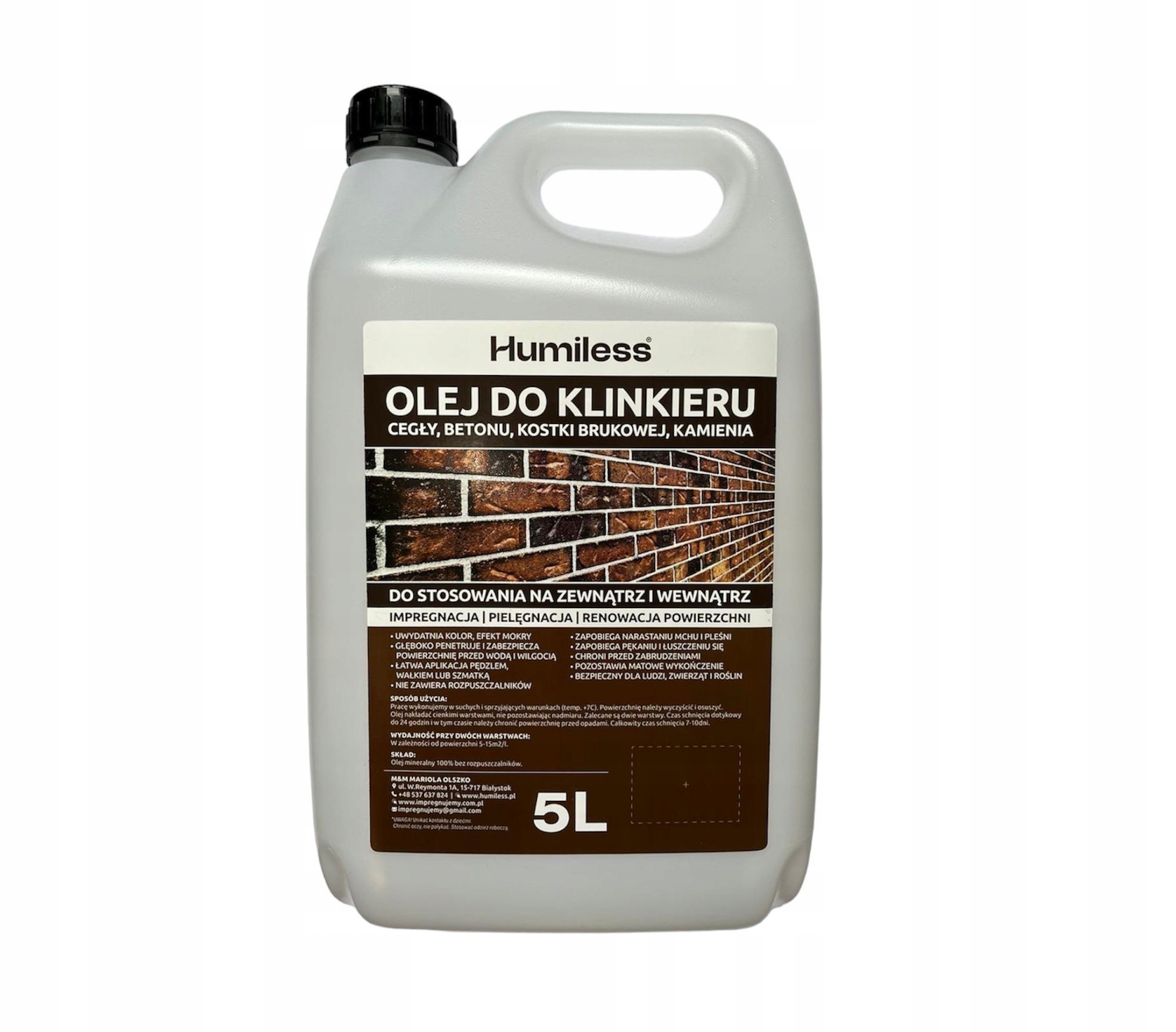 OLEJ NA Klinker, TEhlu, KAMEŇ, KROVINKU, BETÓN, KOCK. IMPREGNÁCIA 5L