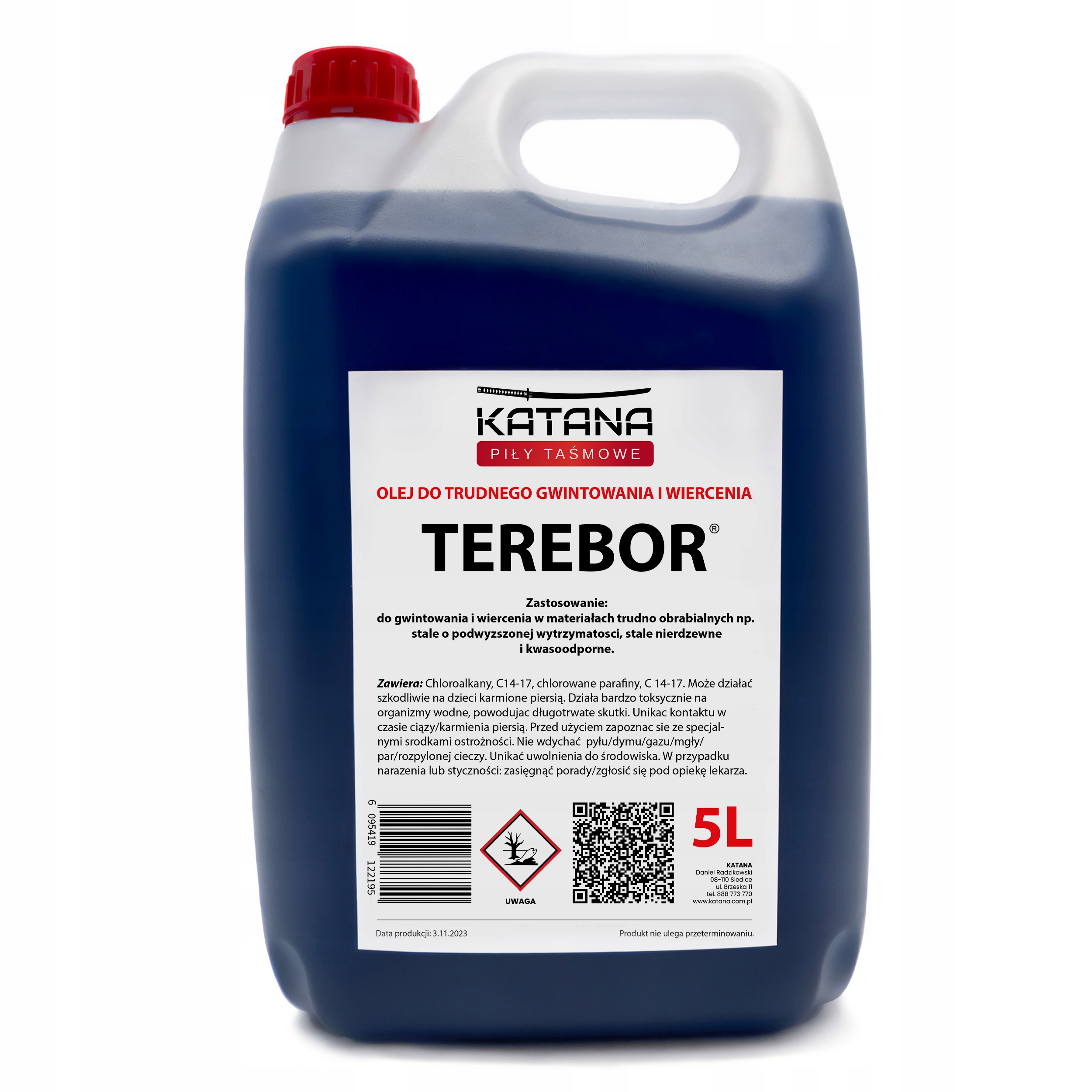 PRÍPRAVOK OLEJA NA ZÁVITOVANIE A VŔTANIE TEREBOR 5L