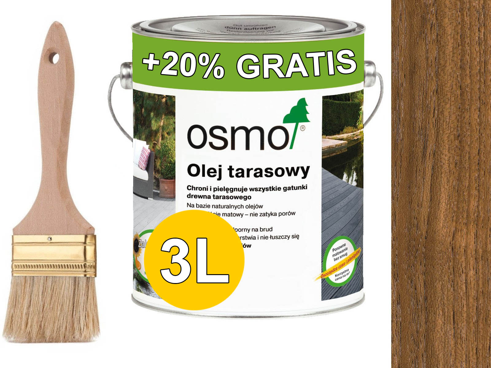 Osmo 007 Terasový olej 3l Bezfarebný