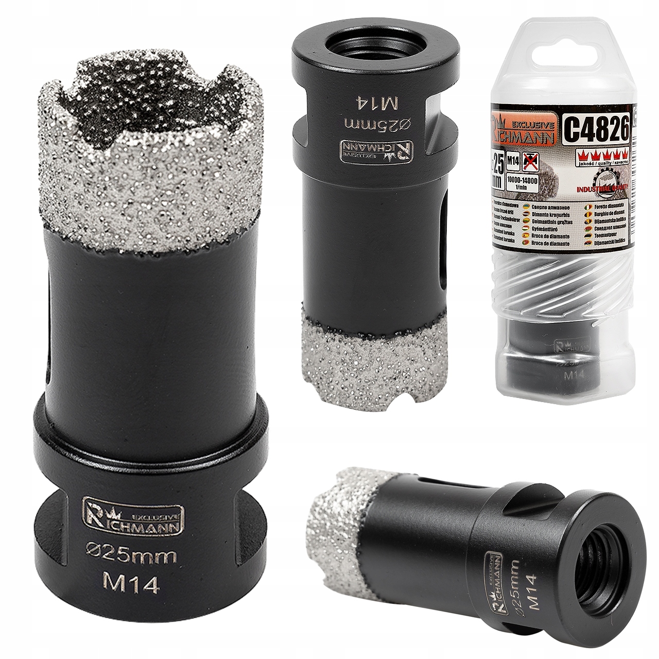 DIAMANTOVÁ OTVOROVÁ OTVORA 25 MM M14 | NA KAMENOVÝ BETÓN