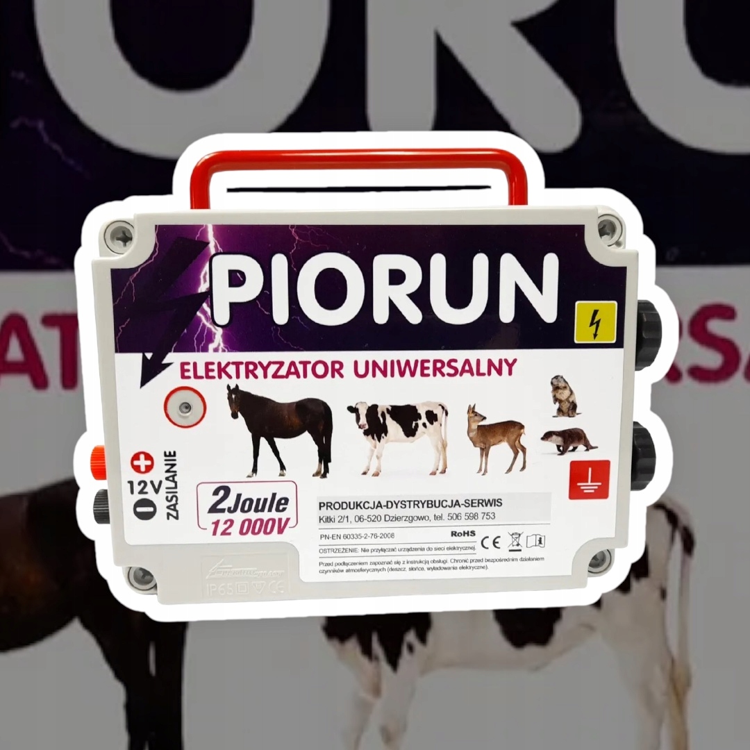 Elektrifikátor PIORUN - univerzálny, napájaný zo siete a batérie, výkonný!