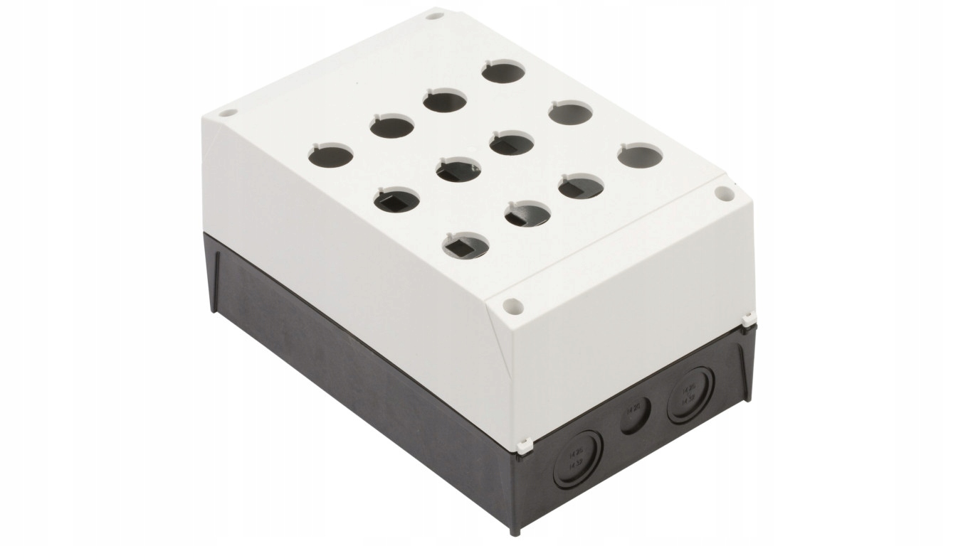 Kryt kazety 12-otvorový 22mm sivý IP67 M22-I12