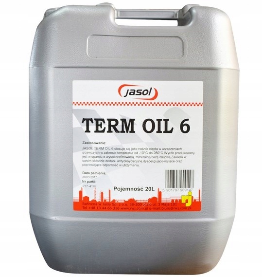 Jasol TERM OIL 6 Grzewczy olej pre vykurovacie zariadenia