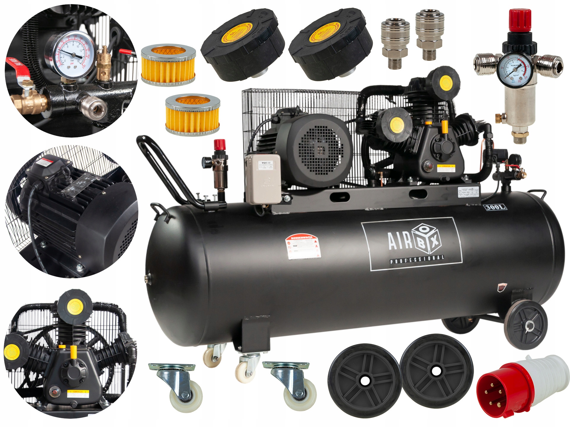 Olejový kompresor Airbox PRO300 300 l 12,5 bar