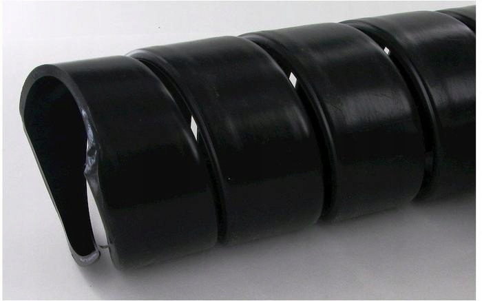 Špirálový kryt pre hydraulické hadice 113 - 130 mm ČIERNE