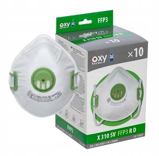 Protiprachová maska Oxyline HALF MASK OXYLINE X 310 SV FFP3 RD polomaska