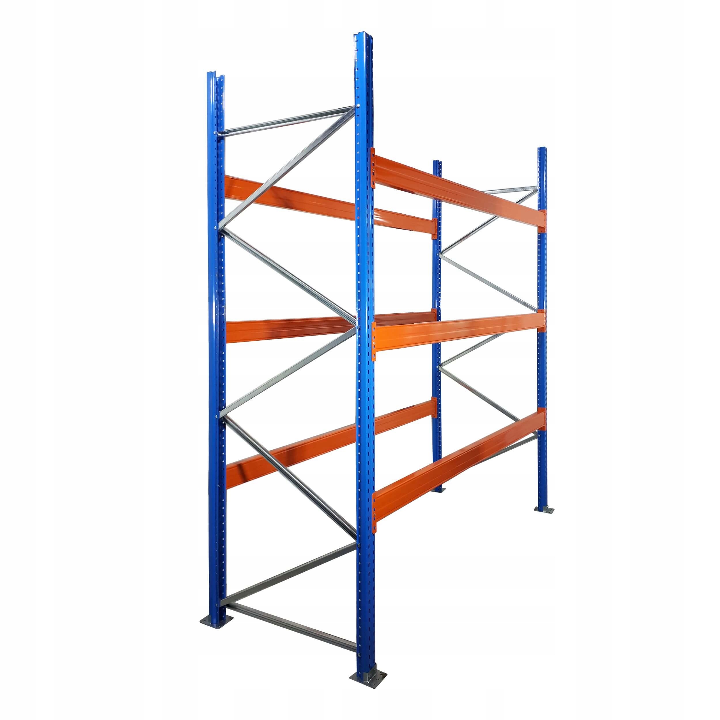 PALETOVÉ REGÁLY priemyselný skladový paletový regál na palety 4m 3x1000kg