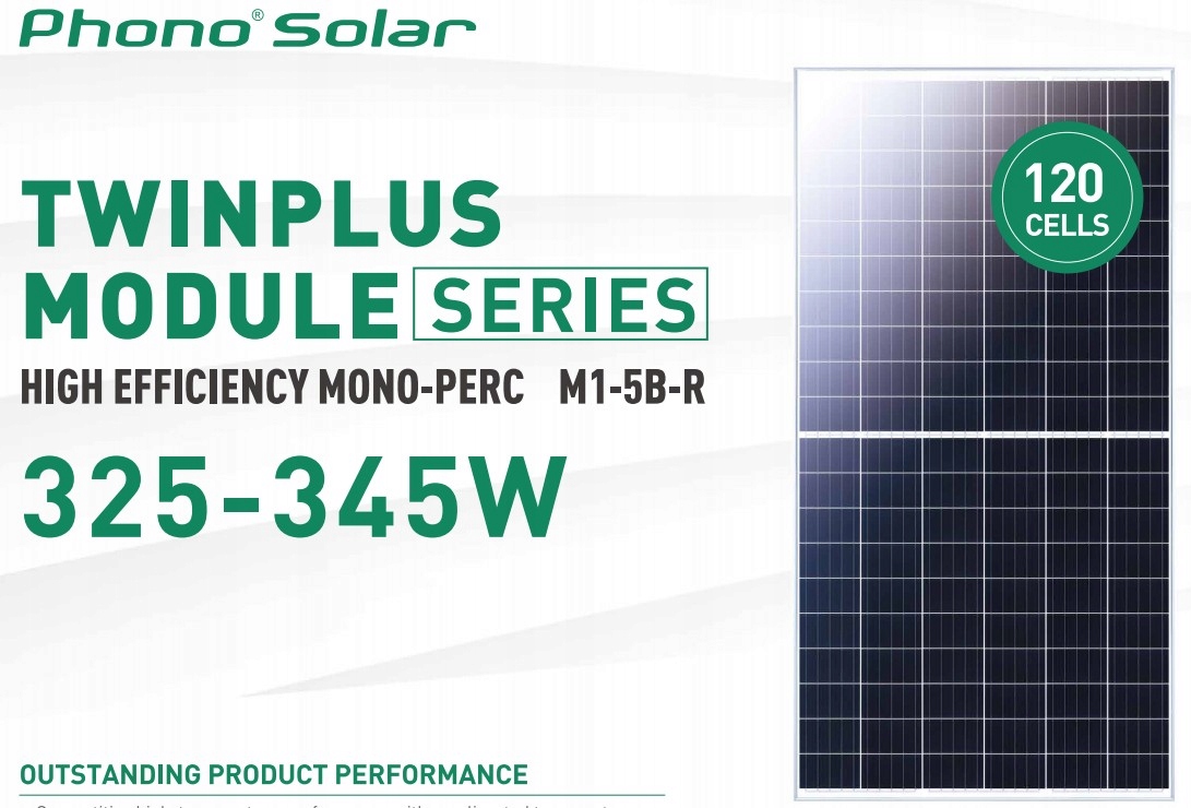 PHONO SOLAR 335W POLOVYREZOVANÝ FOTOVOLTAICKÝ PANEL