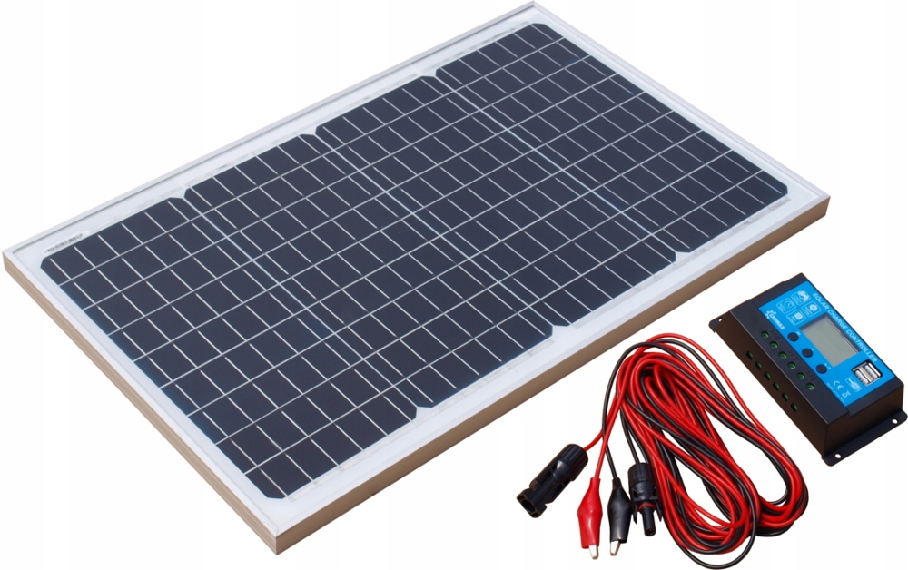 SOLÁRNY PANEL MONOCRYSTALLINE 40W 12V + REGULÁTOR