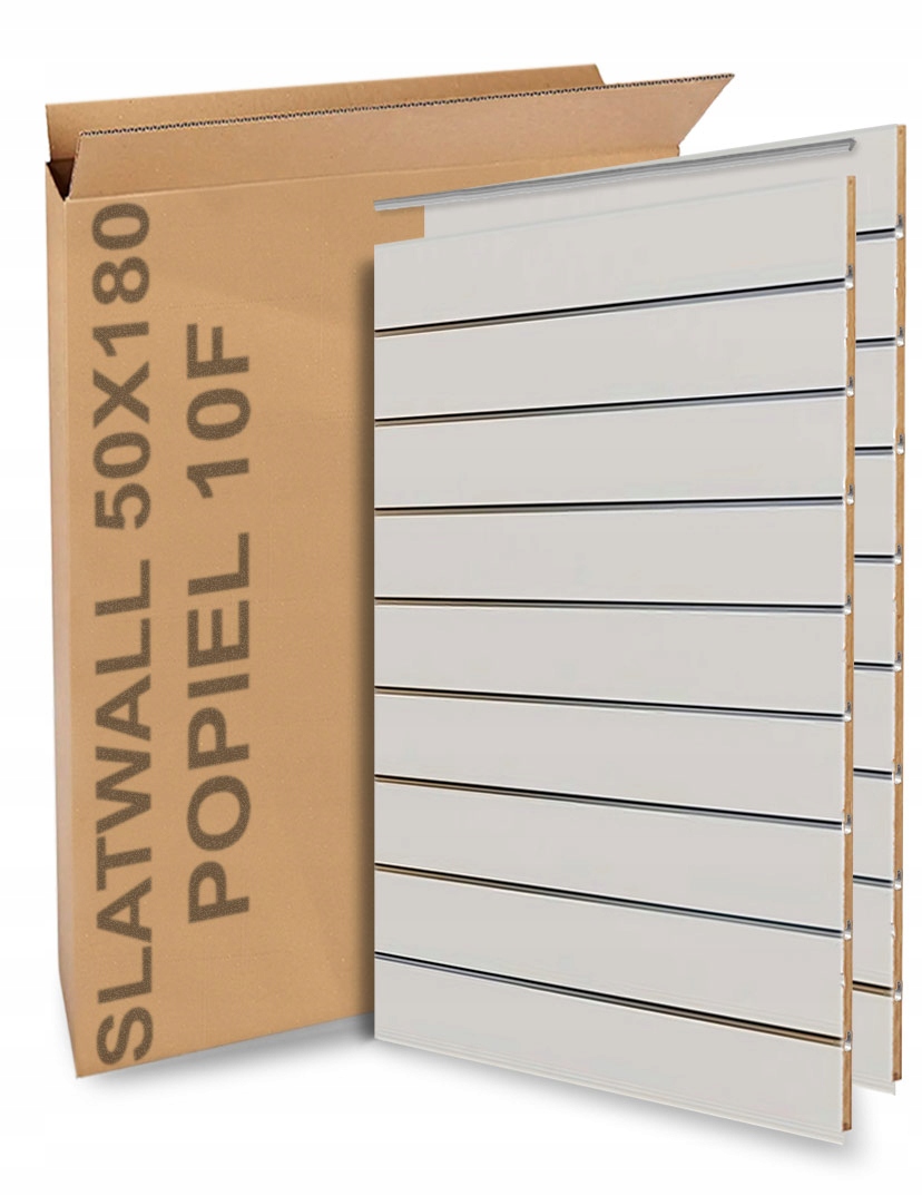 PANEL Slatwall Spacewall Best-Line 50x180cm 17 BUTTERS ASH