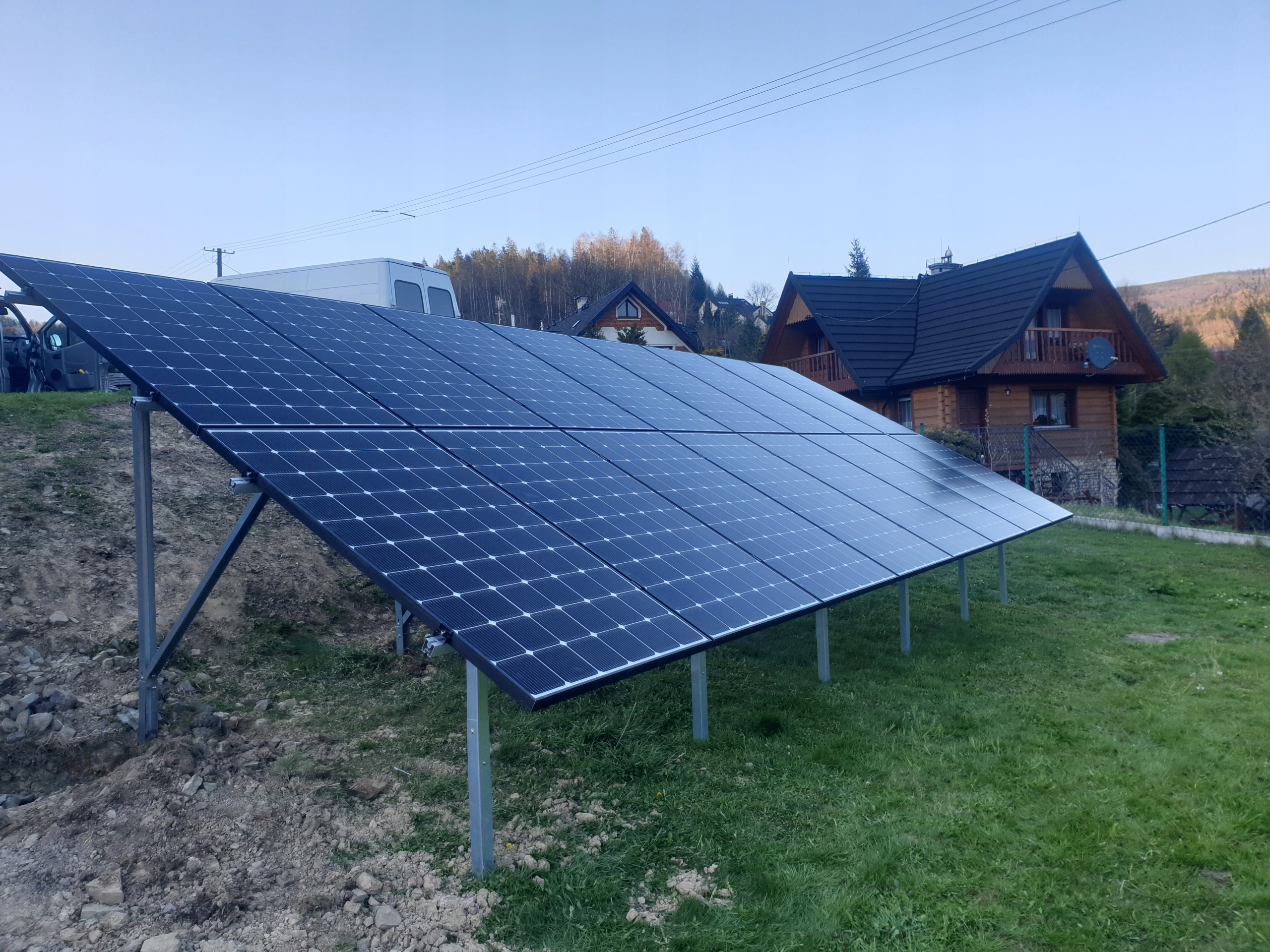 Solárne panely LONGI445W 10kW sada, montáž