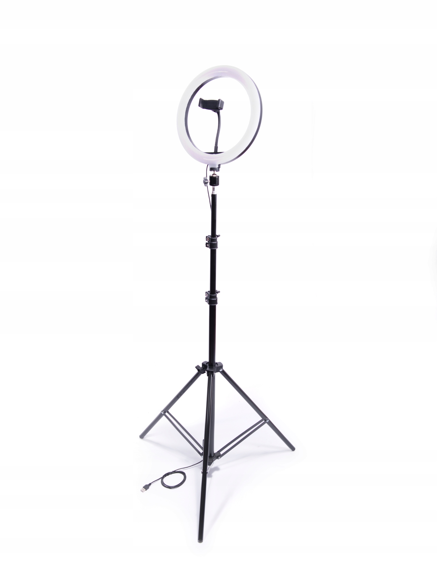 KROUŽKOVÁ KOZMETICKÁ LAMPA S STOJANOM NA DIAĽKOVÉ OVLÁDANIE