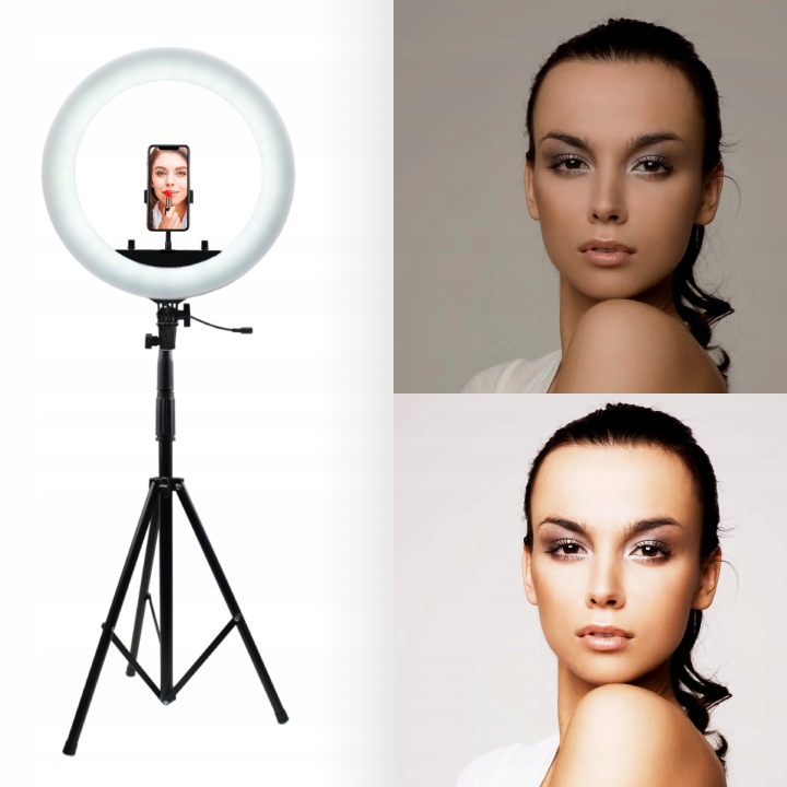 1,2M LED PRSTENNÁ SVIETIDLO STOJANOVÝ MAKEUP SELFI