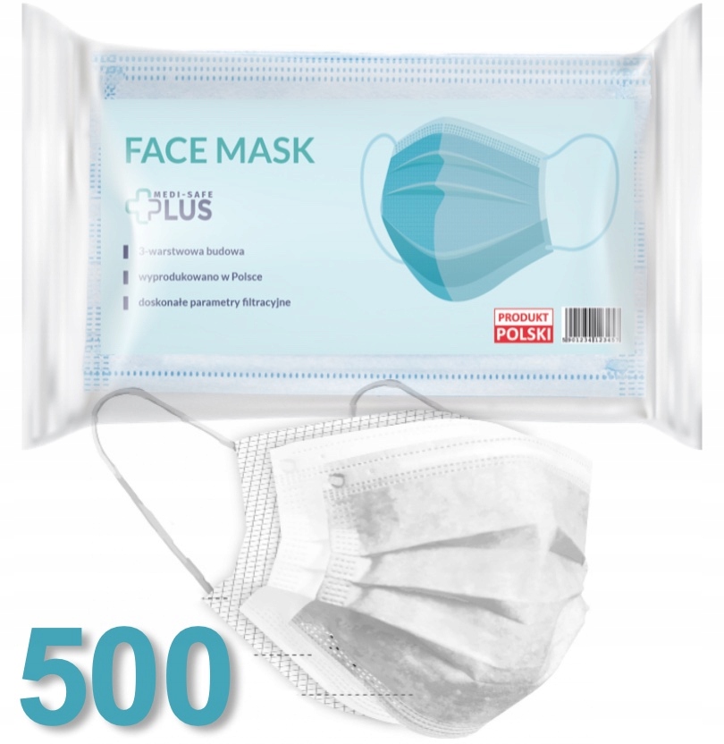 PL 3-VRSTVA Hygienické ochranné masky 500