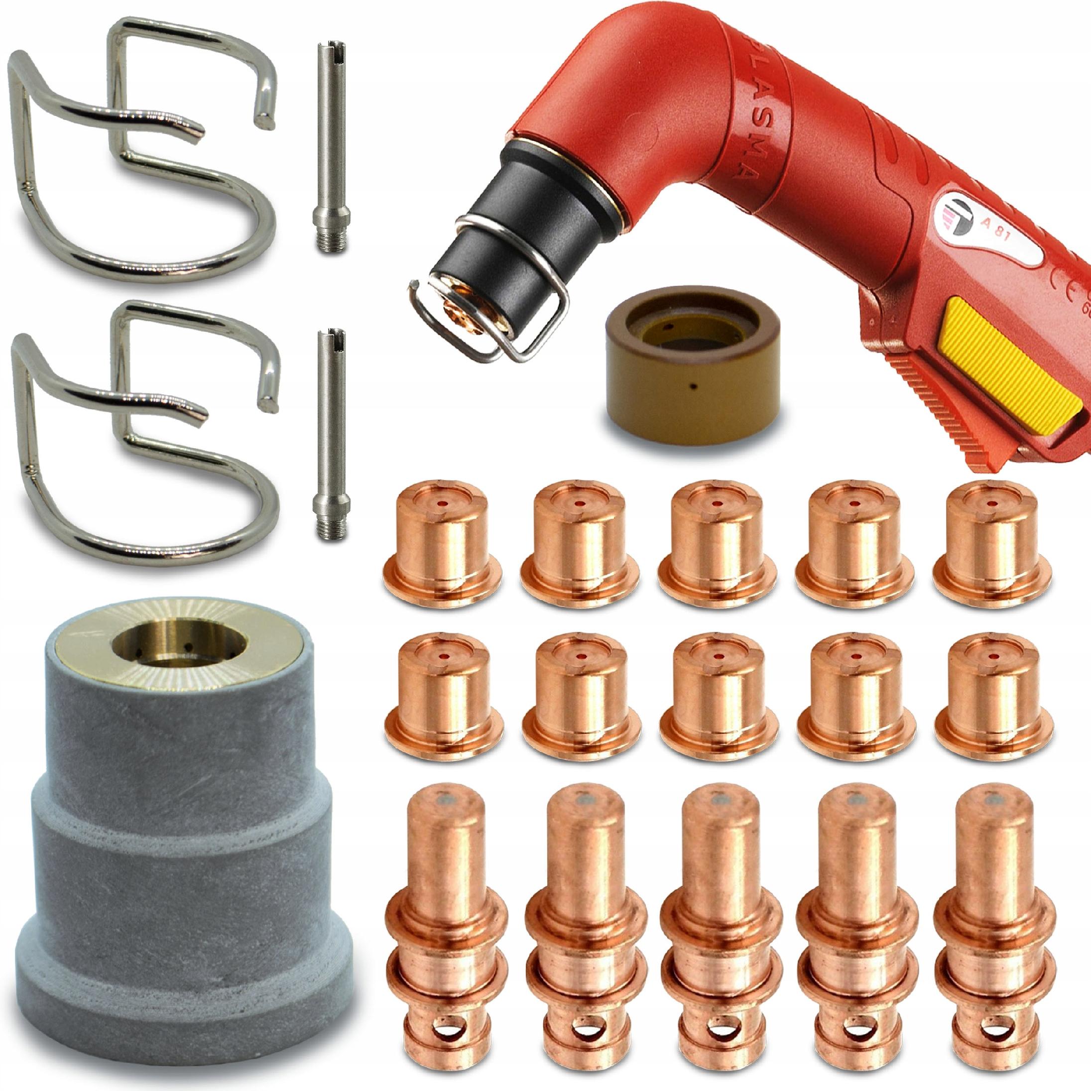 PLASMA CUTTER A81 Kit LT 81 CUT elektródové dýzy