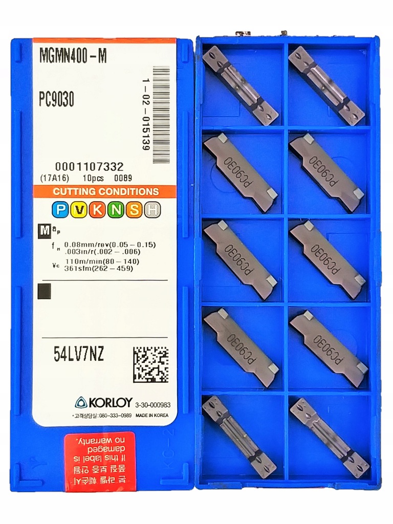 ŠTÍTKOVÁ DOSKA MGMN 400 KORLOY ŠIROKÁ KYSELINA 4mm