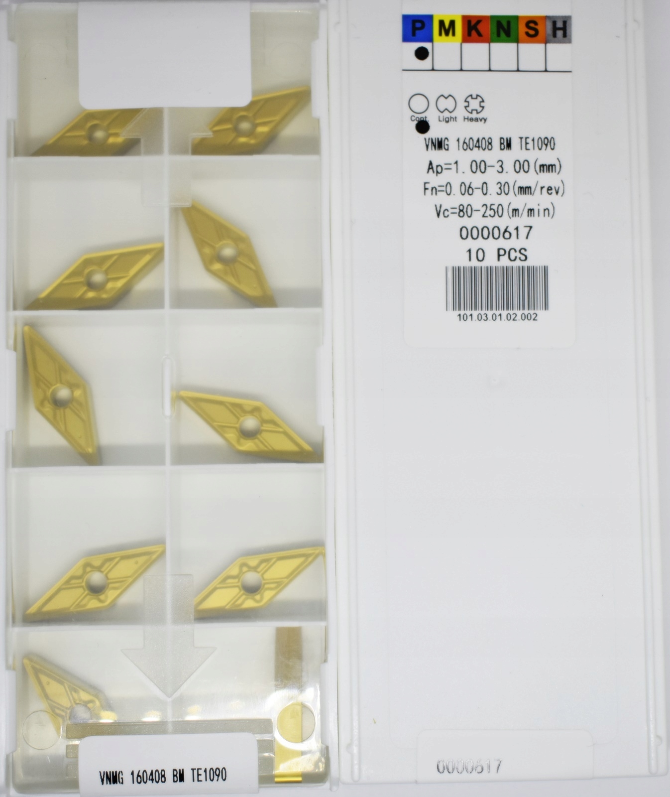 MULTI-EDGE PLATE VNMG 160408 BM TE1090