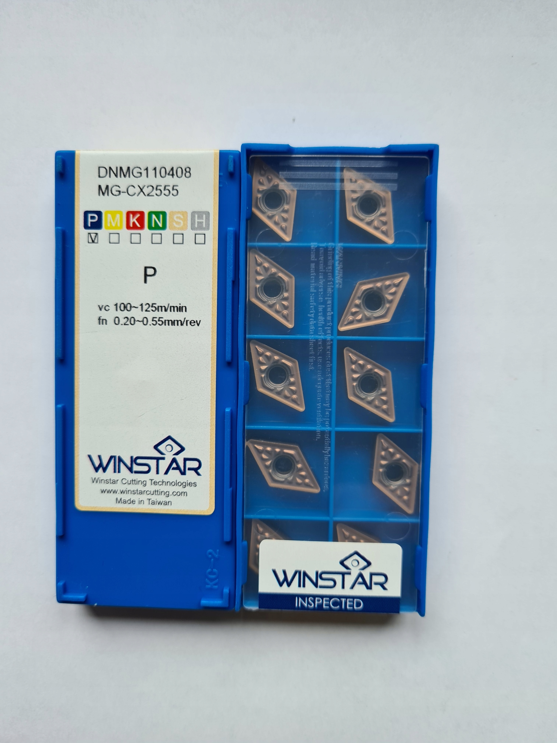 ŠTÍTKY DNMG 110408 MG-CX2555 WINSTAR STEEL
