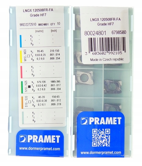 ŠTÍTKY LNGX 120508FR-FA HF7 PRAMET ALU