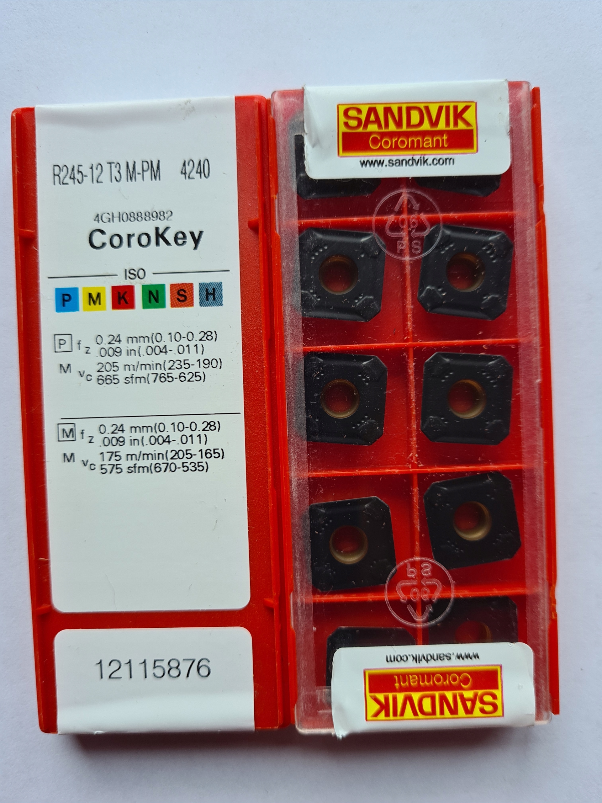 OBKLADY R245-12 T3 M-PM 4240 NEREZ SANDVIK