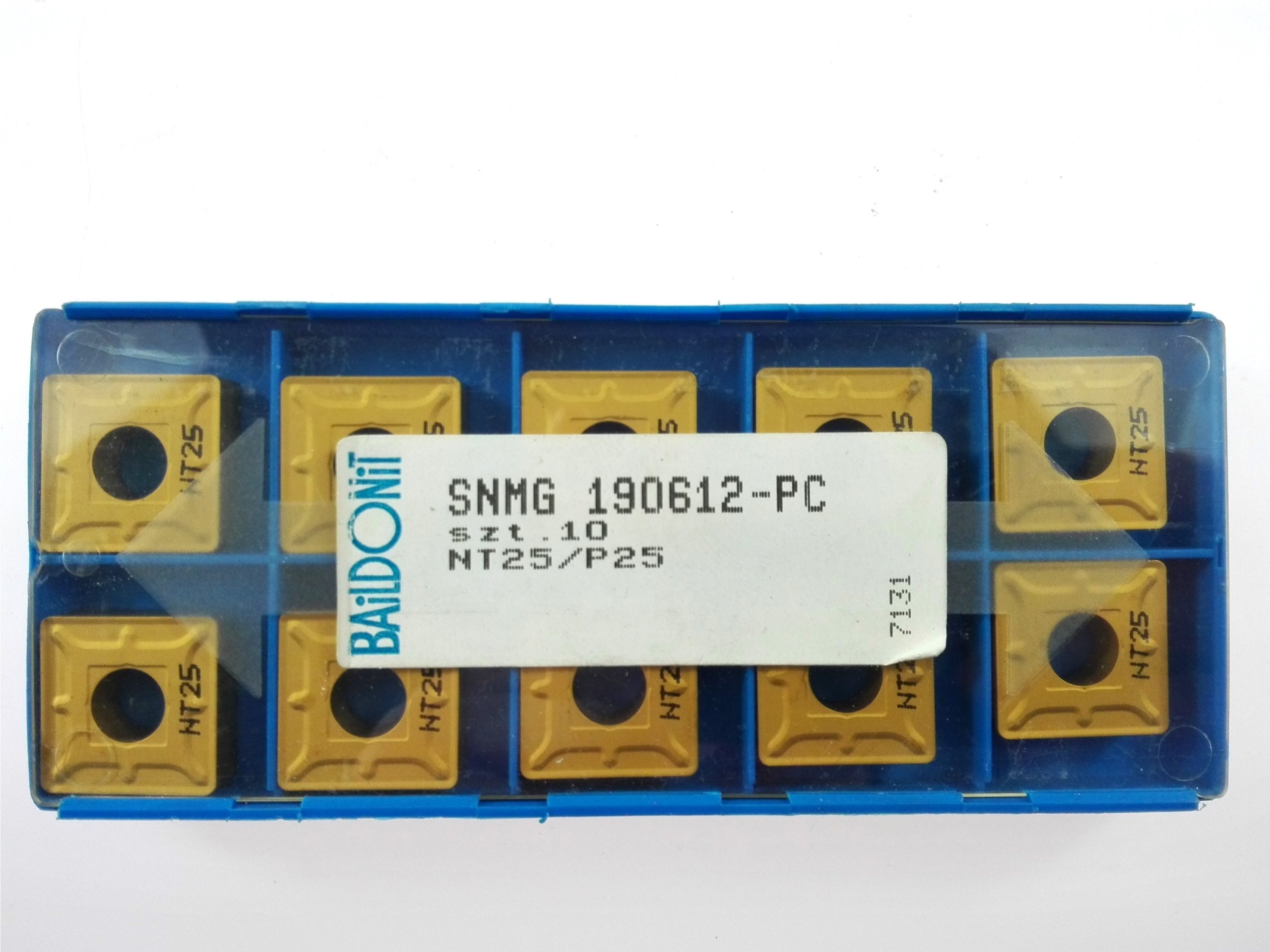 SNMG 190612-PC NT25 VLOŽKY potiahnuté pre oceľ CVD 19