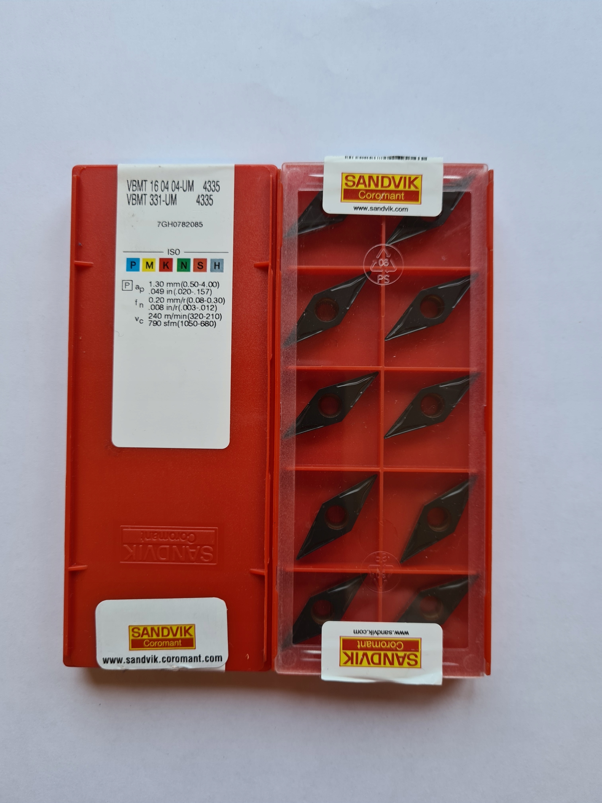 VBMT 160404-UM 4335 DOSKY SANDVIK STEEL