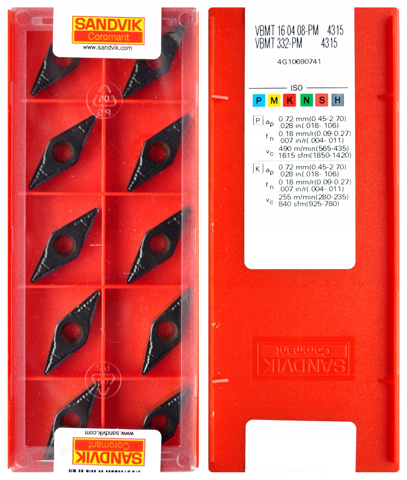 SANDVIK VBMT 160408 DOSKY PM 4315