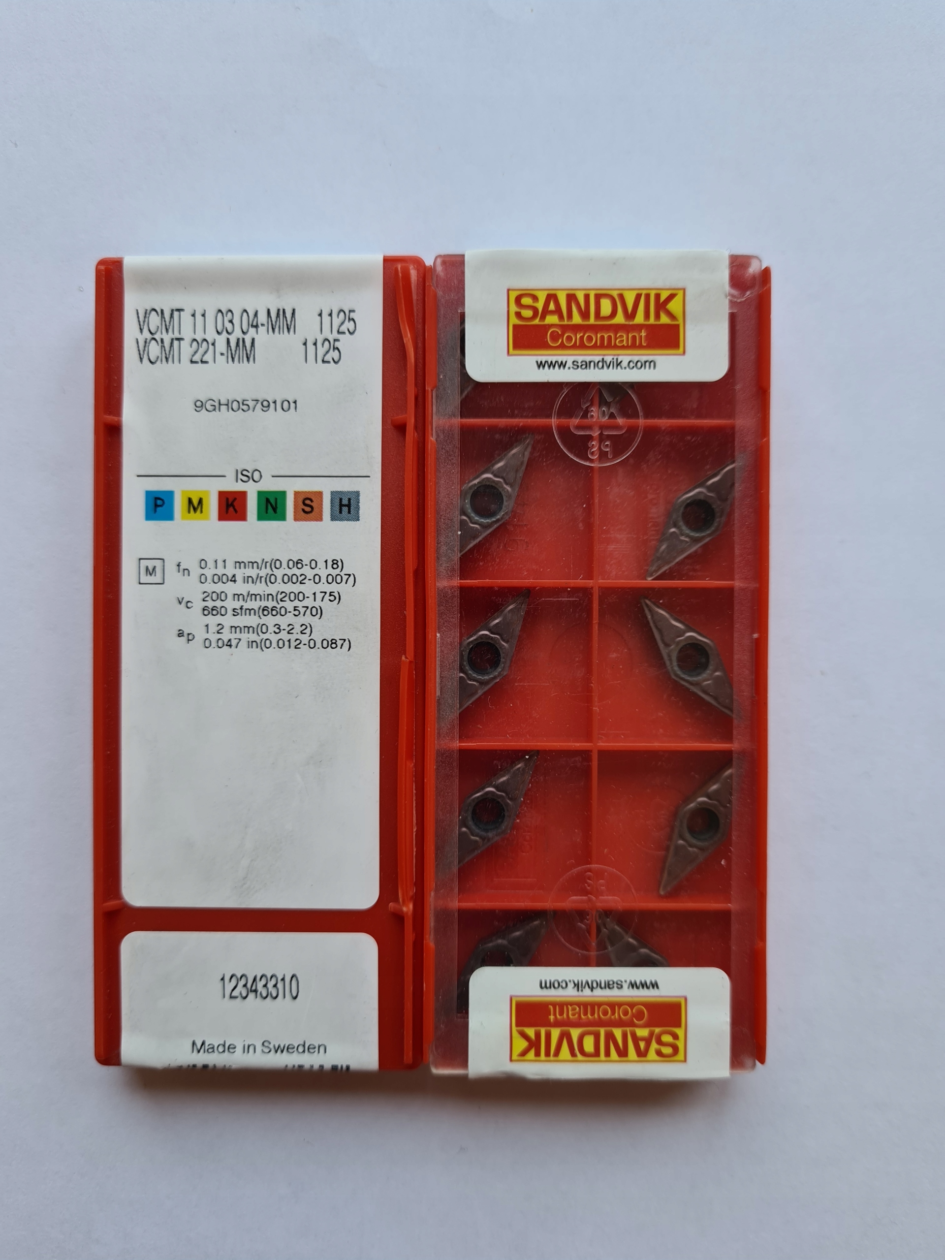 Dosky VCMT 110304-MM 1125 SANDVIK NEREZ