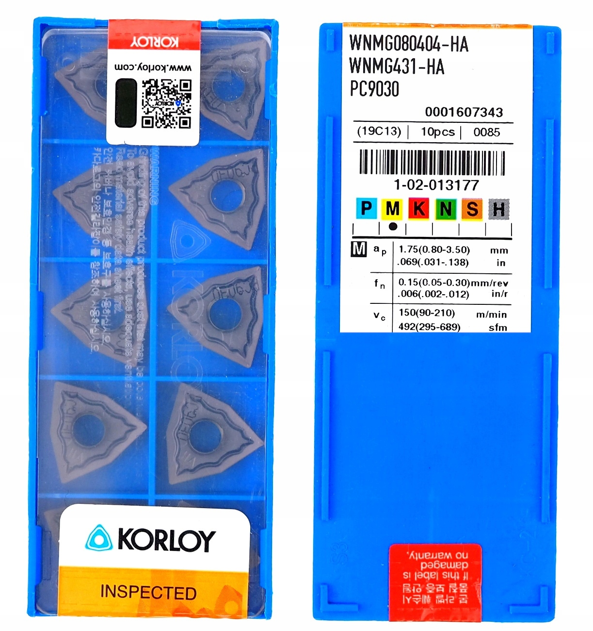 Karbidové platne WNMG 080404 HA PC9030 KORLOY INOX