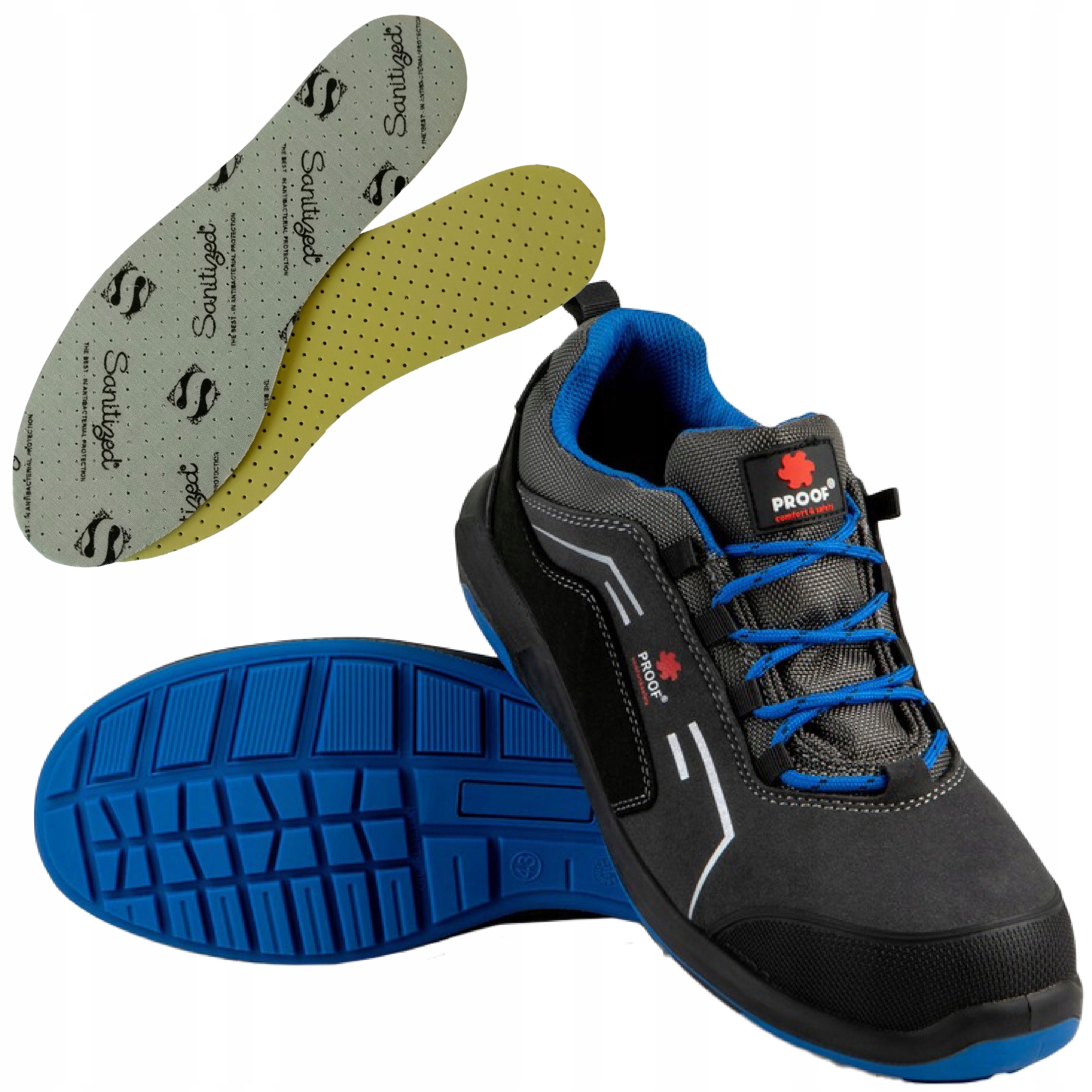 Pracovná obuv, poltopánky, KAPS7 PRACOVNÉ ANKLES, veľkosť 44