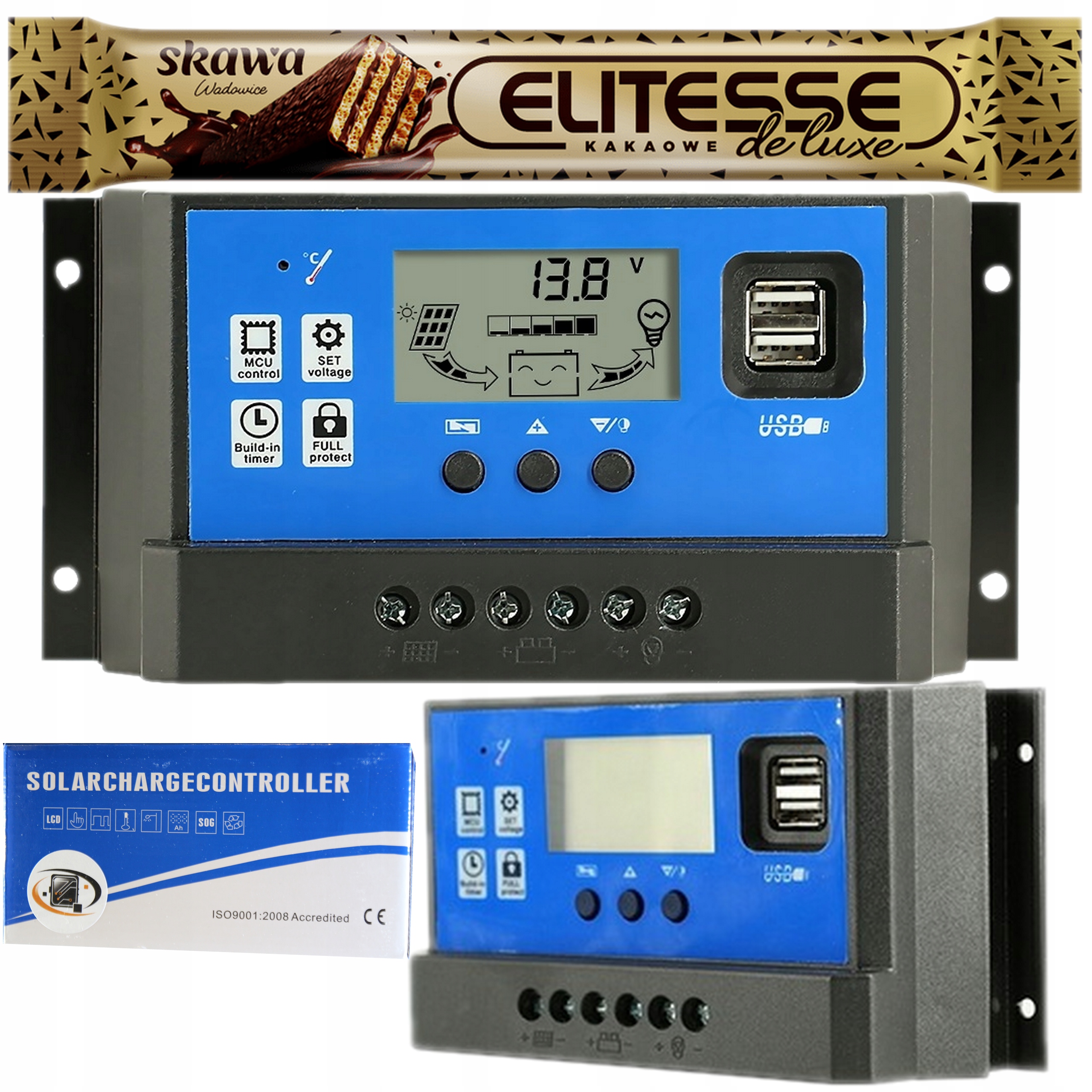 Solárny ovládač Volt Polska 3IPSSOLU40 24 V + SKAWA WAFLE ELITESSE DE LUX 20G