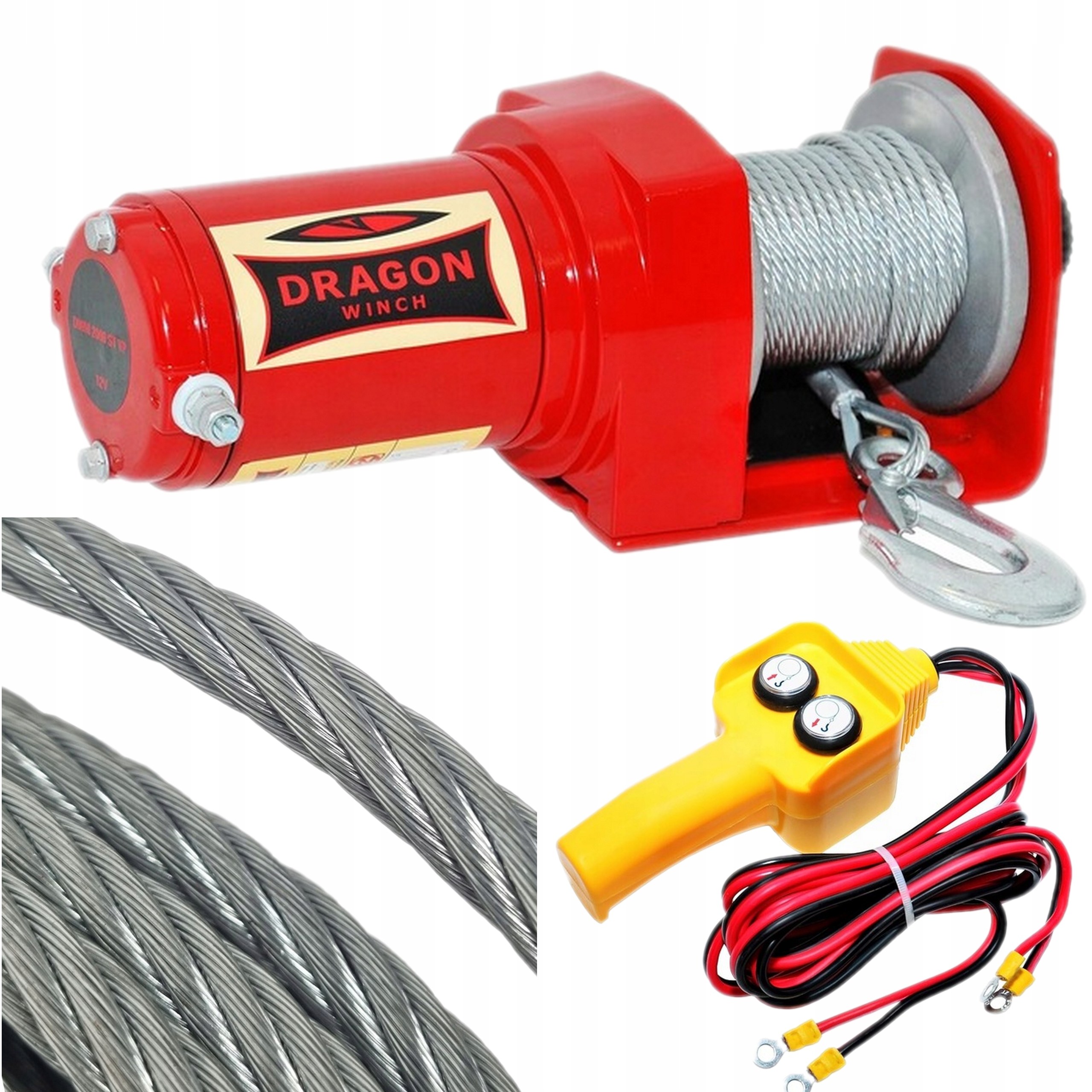 Dragon Winch el DWM 2000 ST navijak s oceľovým lanom