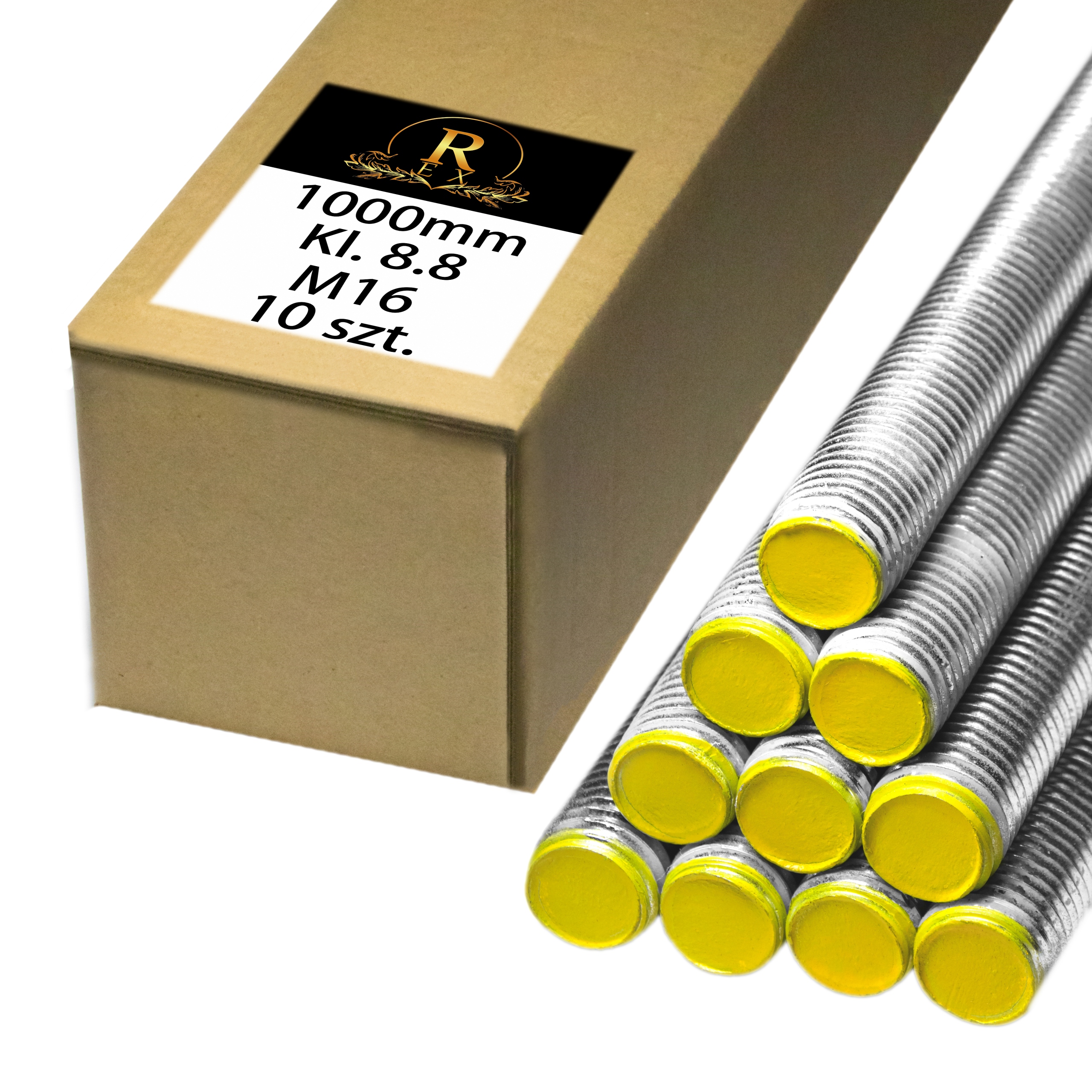 TYČ ZÁVITOVÁ M16 POZINKOVANÁ 1000mm 8,8 10ks