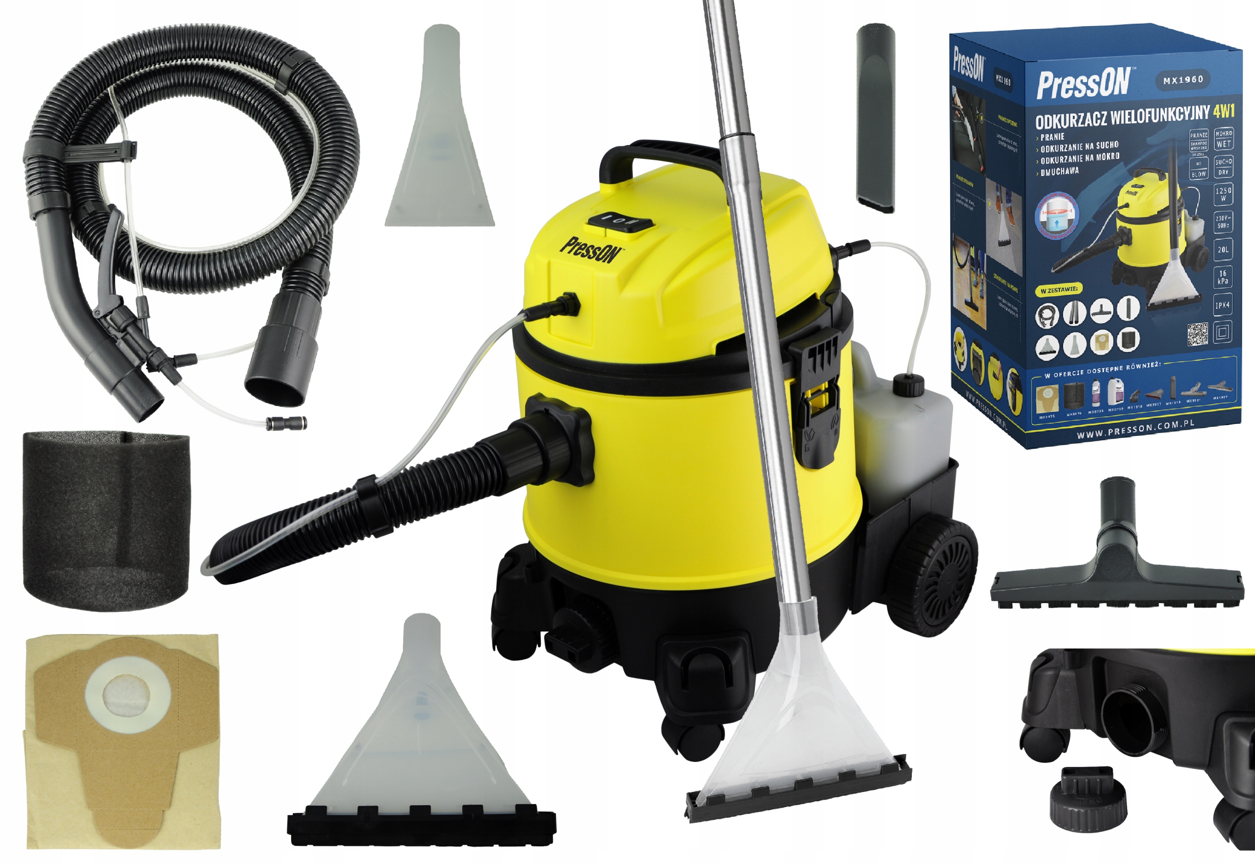 Presson MX1960 1250 W umývací vysávač