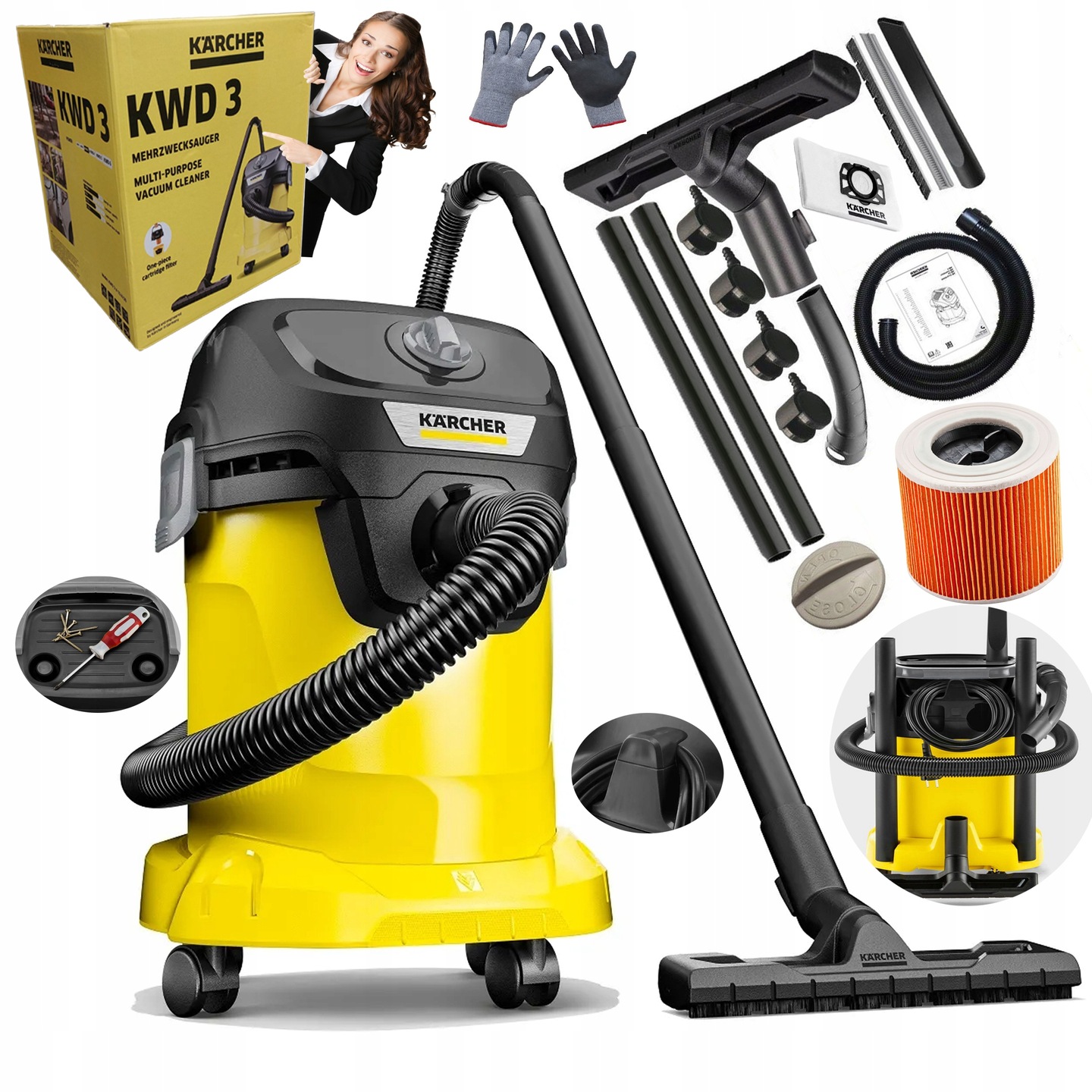 Priemyselný vysávač Kärcher Priemyselný vysávač Kärcher BLACK 1400 W