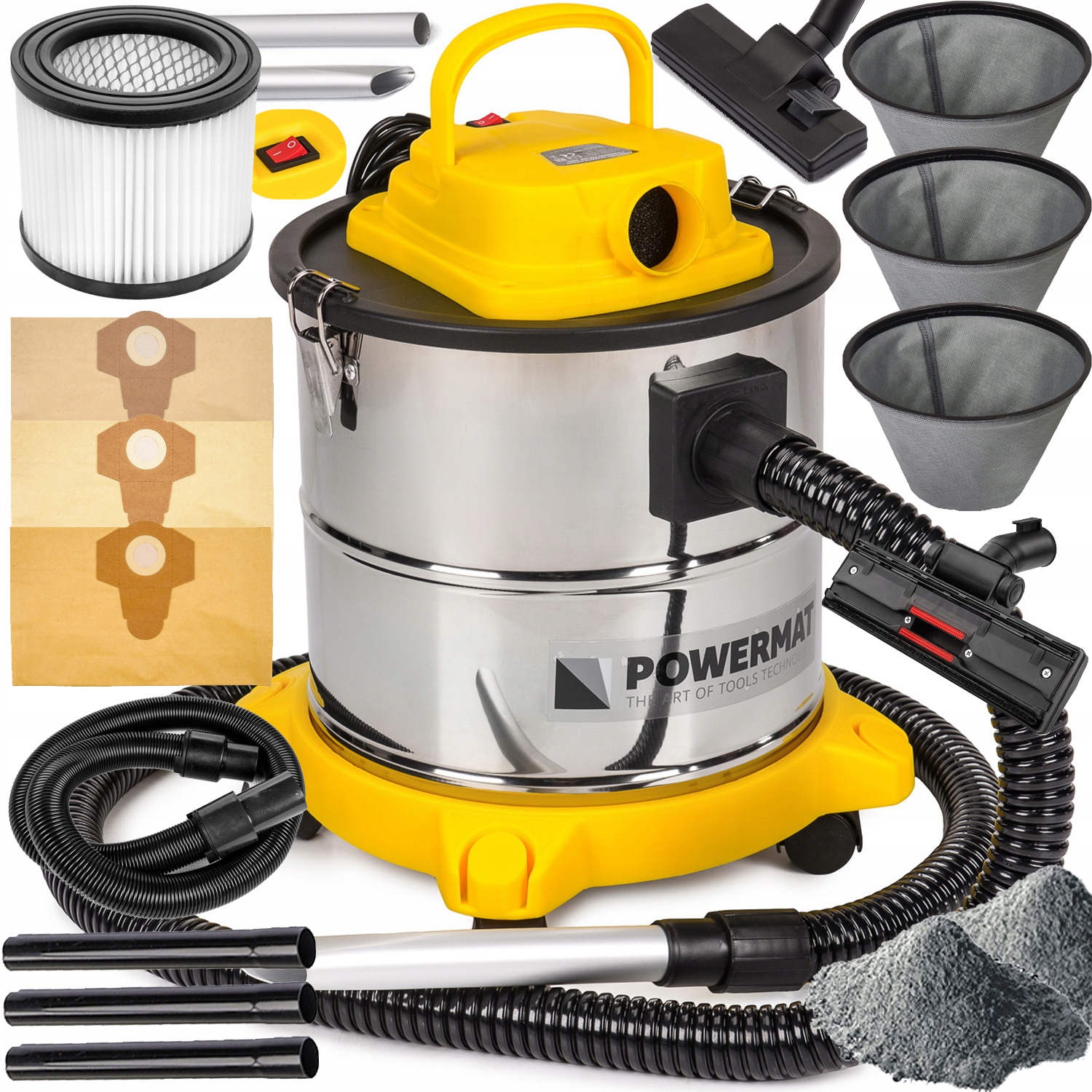 Vysávač popola Powermat 2000 W, 20 l