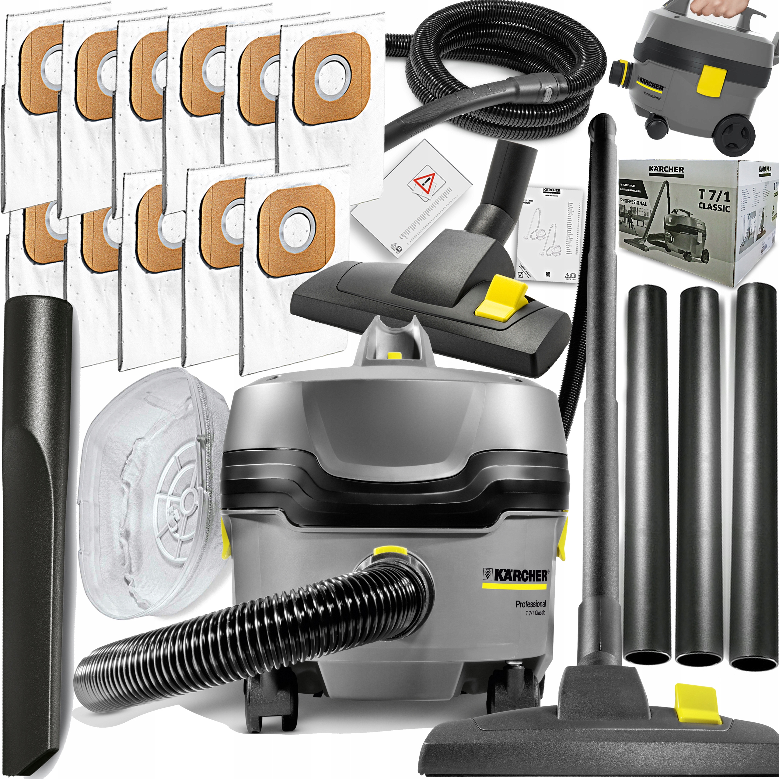 Kärcher T 7/1 Klasický priemyselný vysávač 850 W + 10 ďalších produktov
