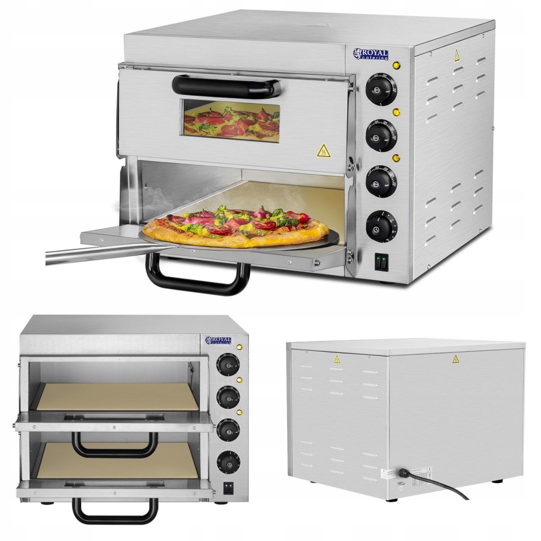 PROFESIONÁLNA PIZZA RÚRA DVOJNÁSOBNÁ 2X40CM 3000W