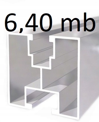 MONTÁŽNY PROFIL 40x40 PV ŽELEZA 6,4 m POLOVÝ REZ