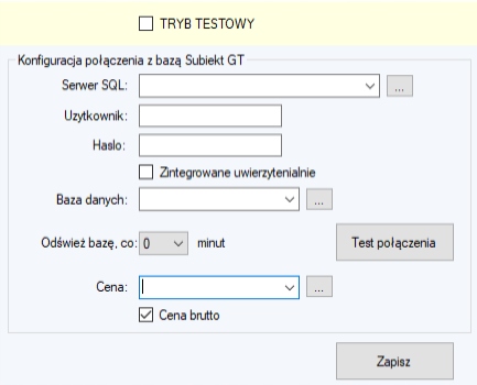 PROGRAM PRE CENOVÚ KONTROLU CENY ELZAB LF PRE SUBIEKT GT