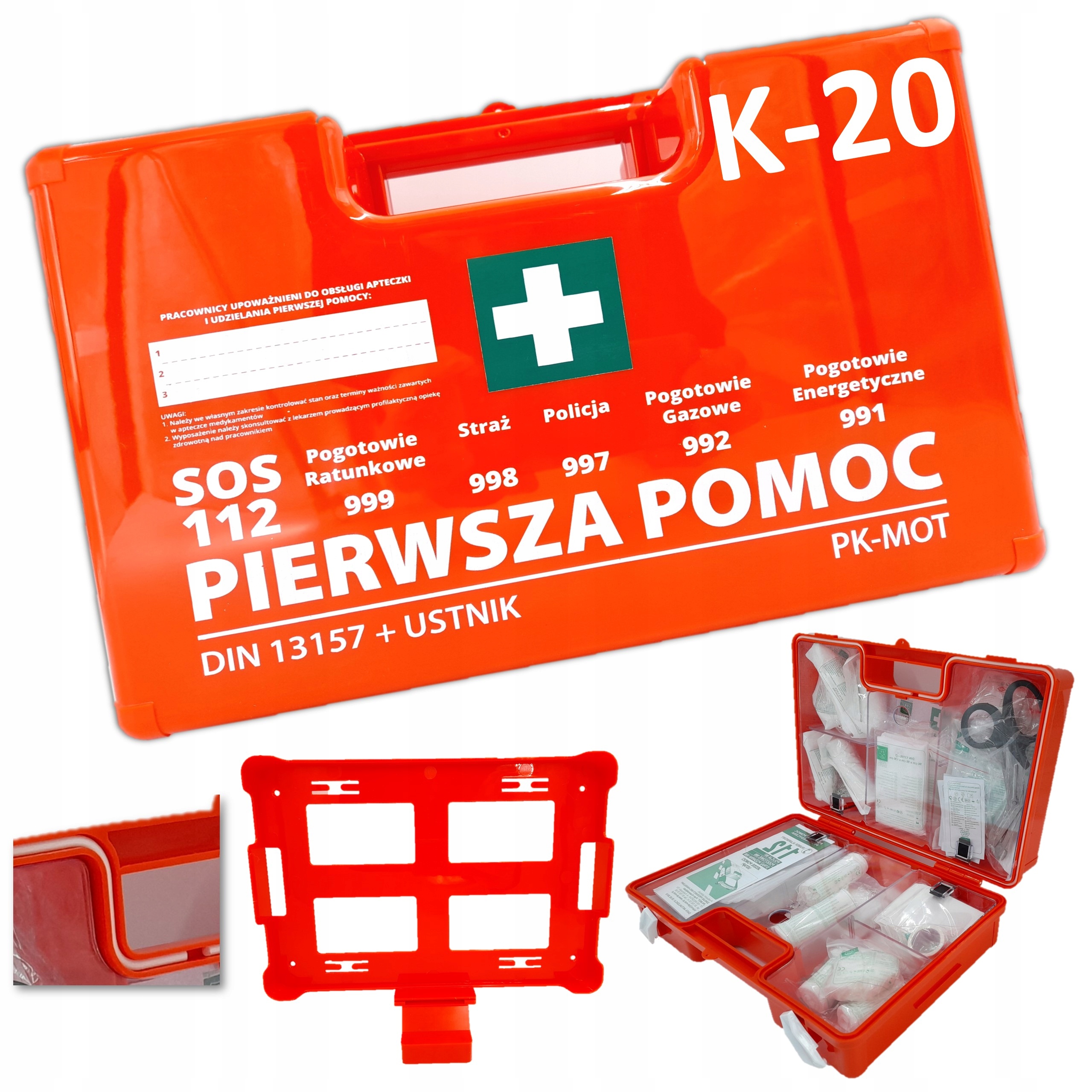 Firemná lekárnička K20.2 DIN13157 x 2+ náustok