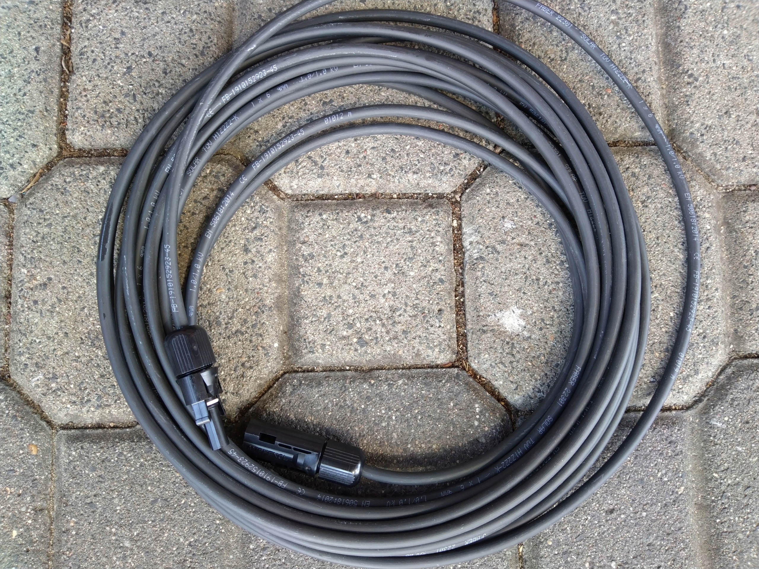 KÁBEL SOLÁRNEHO ROZŠÍRENIA 10M 6MM2 PV MC4