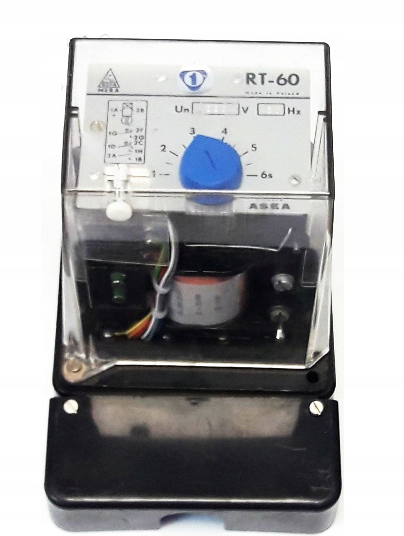 ČASOVÉ RELÉ RT-60 cievka 220V 50Hz 1s - 6s