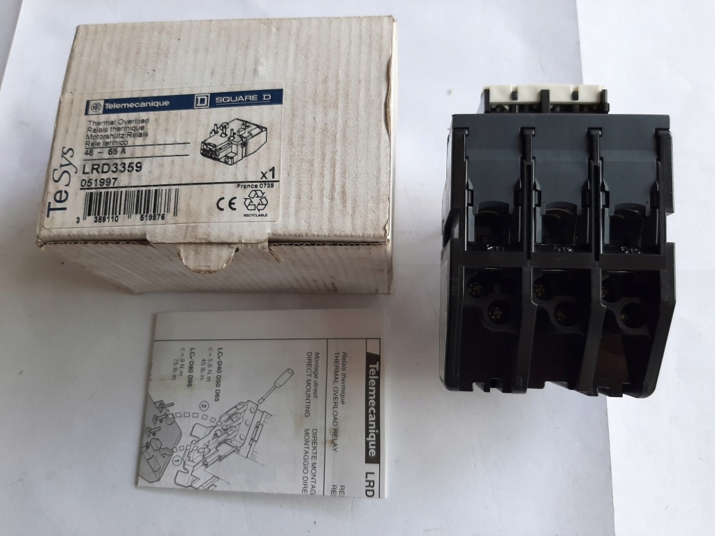 TESNIACE TEPELNÉ RELÉ 48-65A LRD3359 NOVINKA