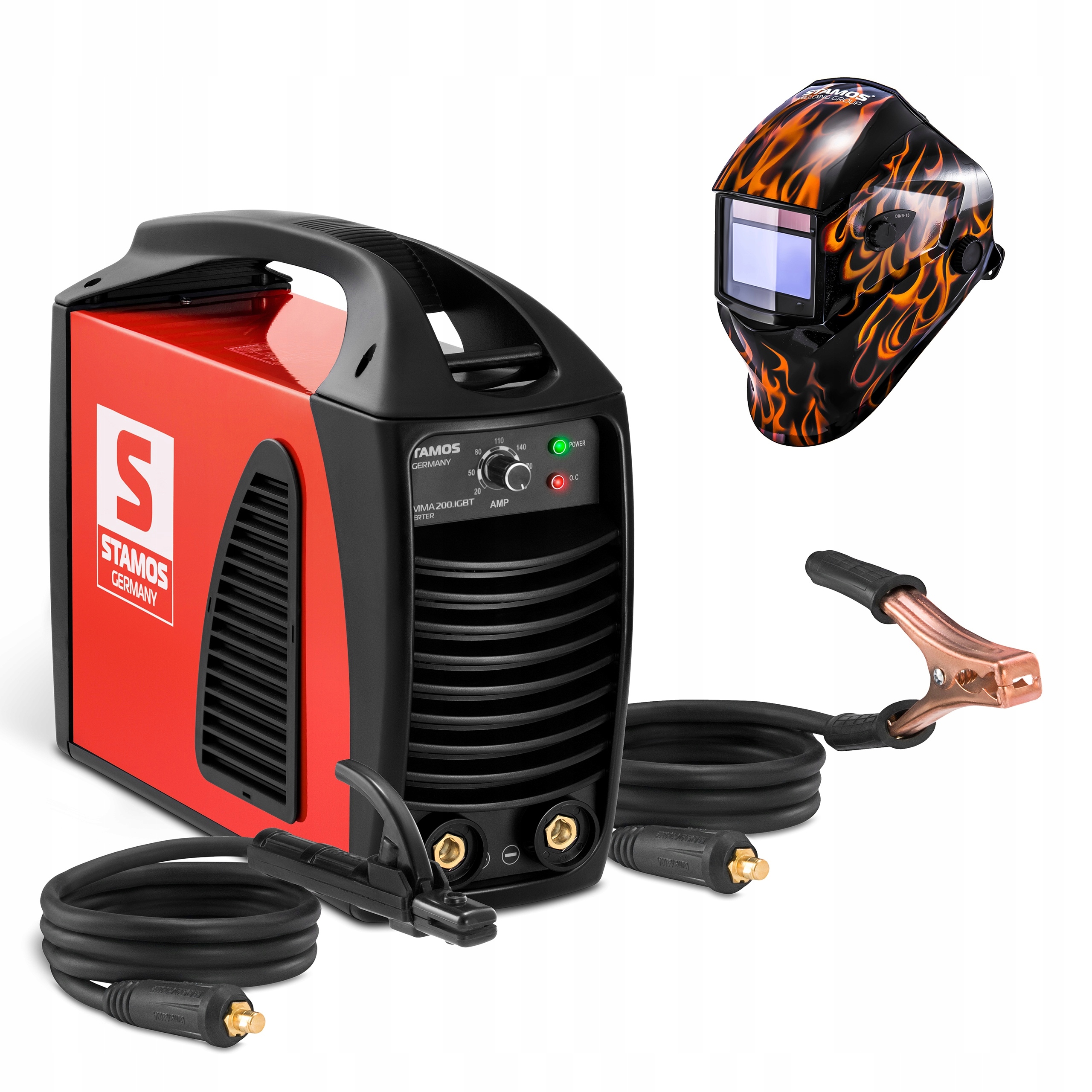 PRENOSNÝ ZVÁRAČ MMA INVERTER 200A 230V + MASKA