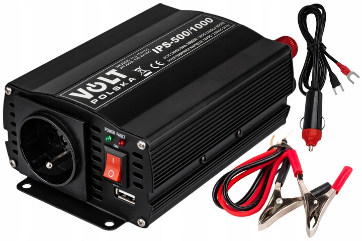 PREVODNÍK NAPÄTIA 12V 230V VOZIDLA 1000W / 5